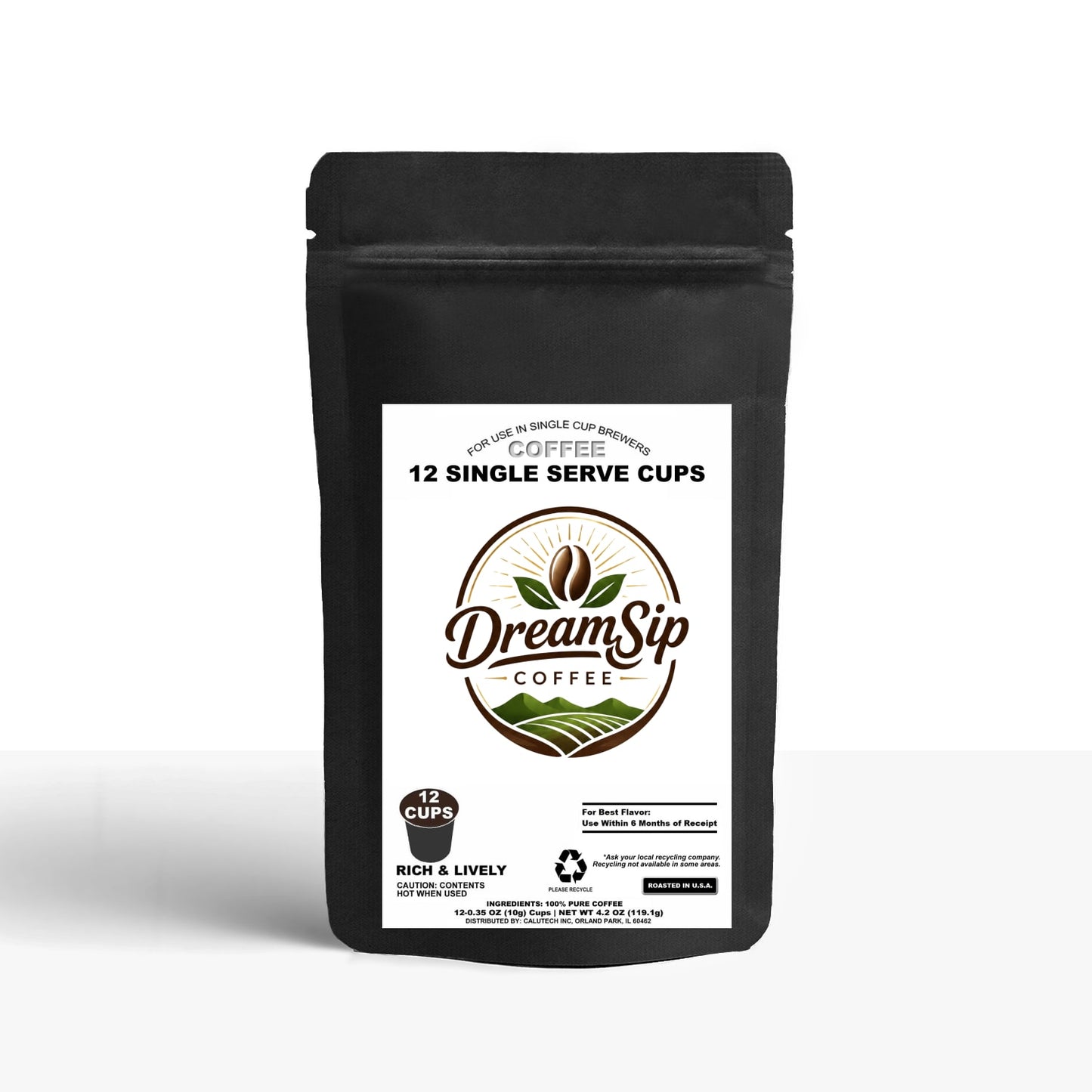 12 Pack Single Serve Coffee Capsules